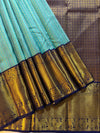 Kajivaram Silk Saree ( turquoise blue)