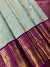 Kajivaram Silk Saree (pastel blue)