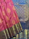 Kajivaram Silk Saree (Rani pink)