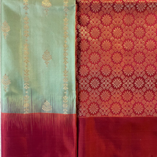 Kajivaram Silk Saree (sea green)