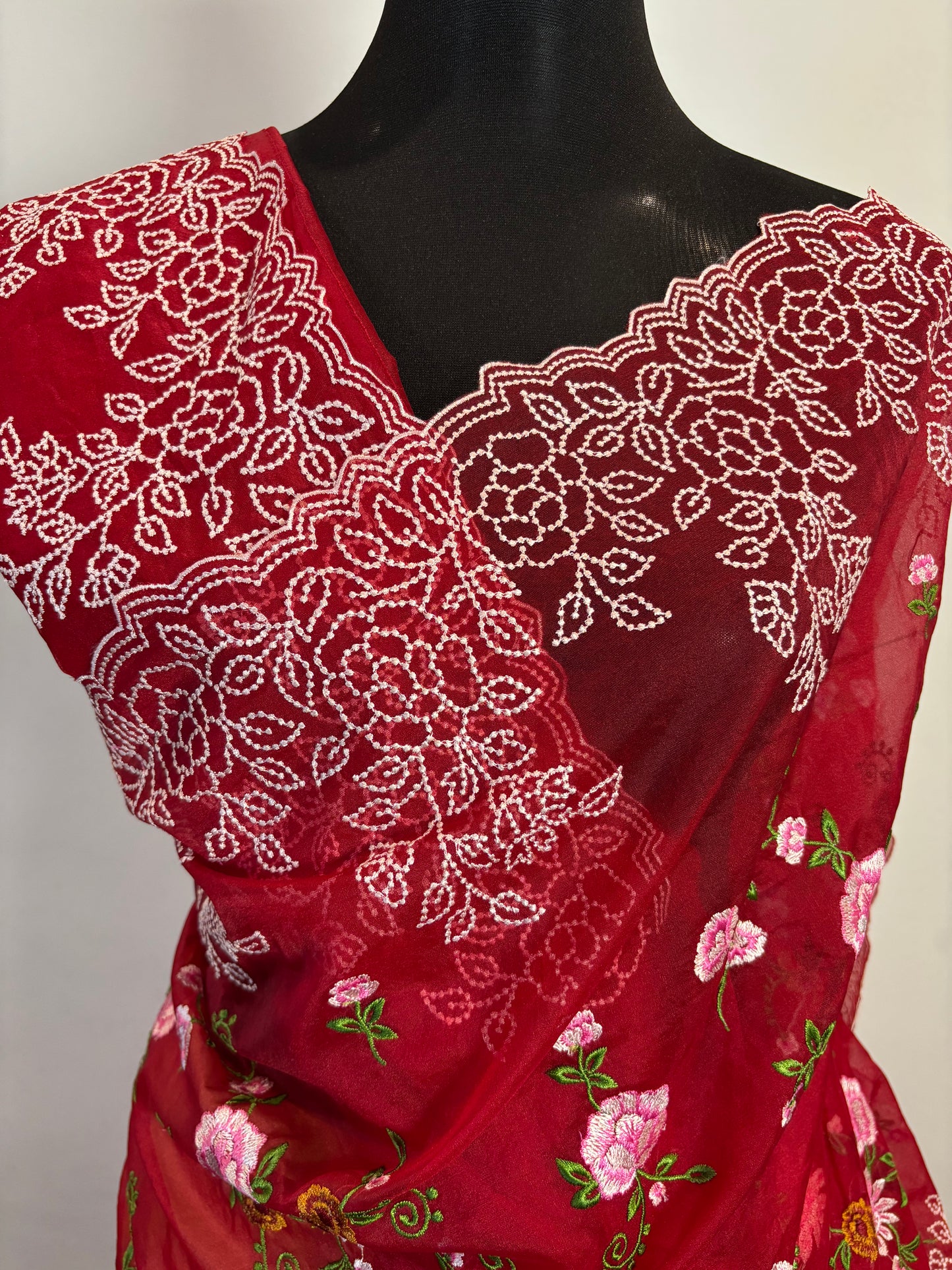 Blush Elegance in Organza