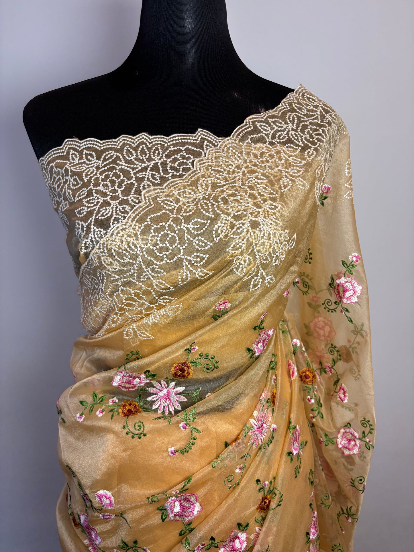 Blush Elegance in Organza