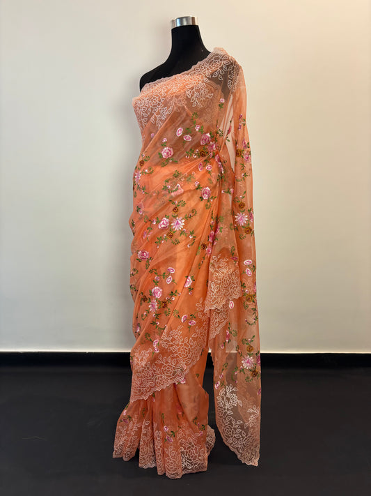 Blush Elegance in Organza