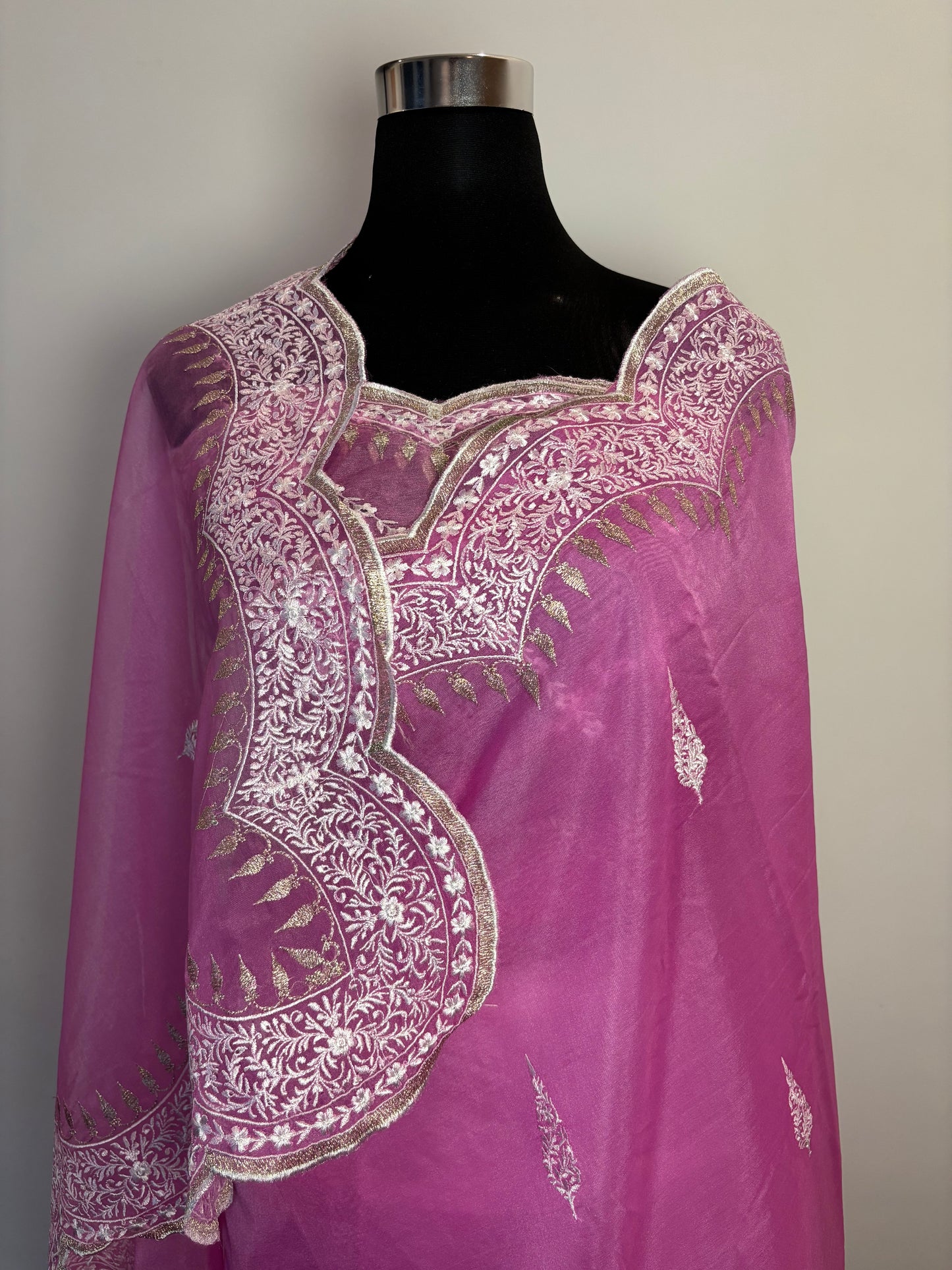 Blush Elegance in Organza