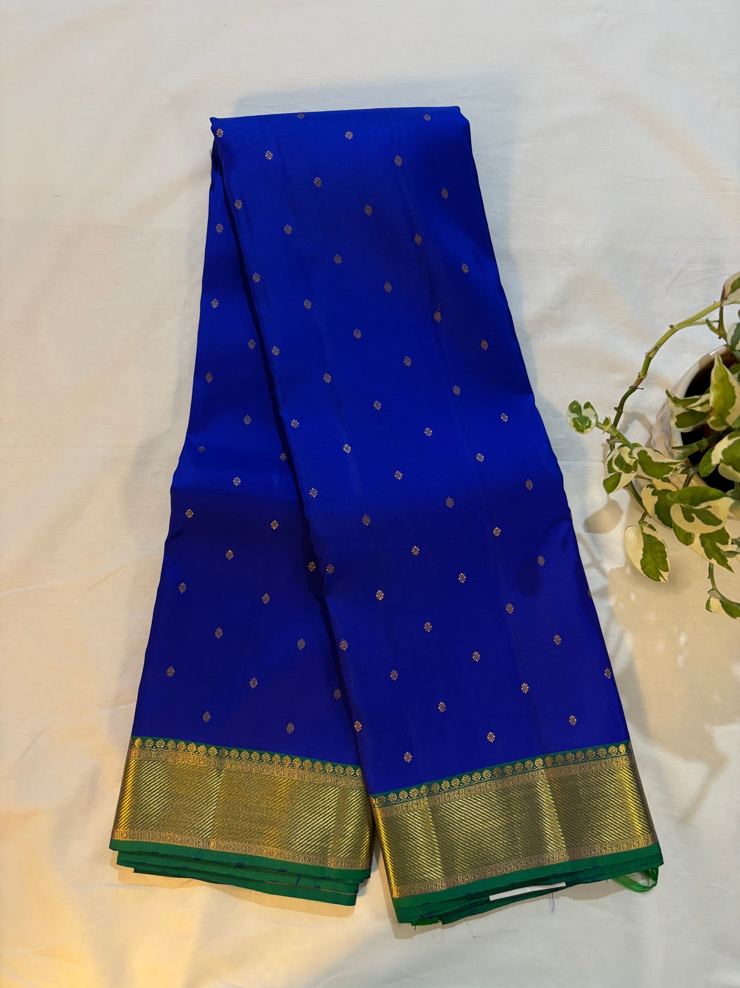 Kajivaram Silk Saree ( rich royal blue)