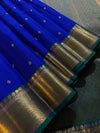Kajivaram Silk Saree ( rich royal blue)