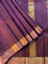 Kajivaram Silk Saree(deep purple)