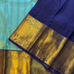 Kajivaram Silk Saree ( turquoise blue)