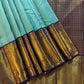 Kajivaram Silk Saree ( turquoise blue)