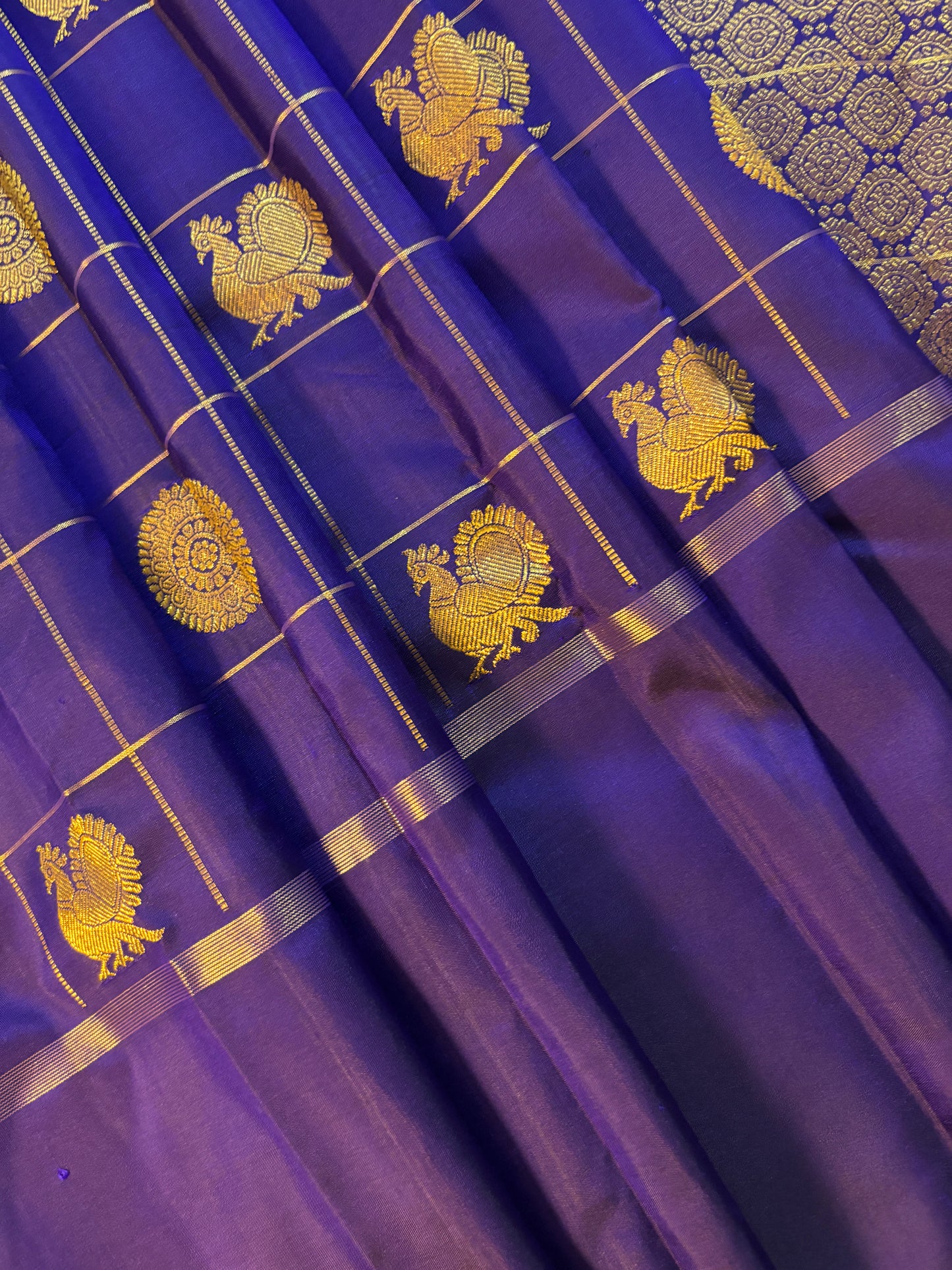 Kajivaram Silk Saree ( royal blue)