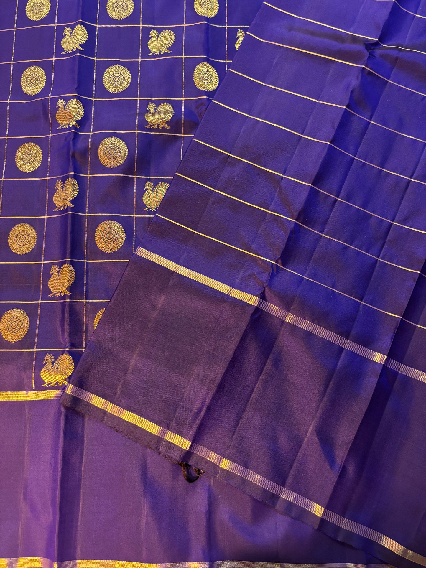 Kajivaram Silk Saree ( royal blue)