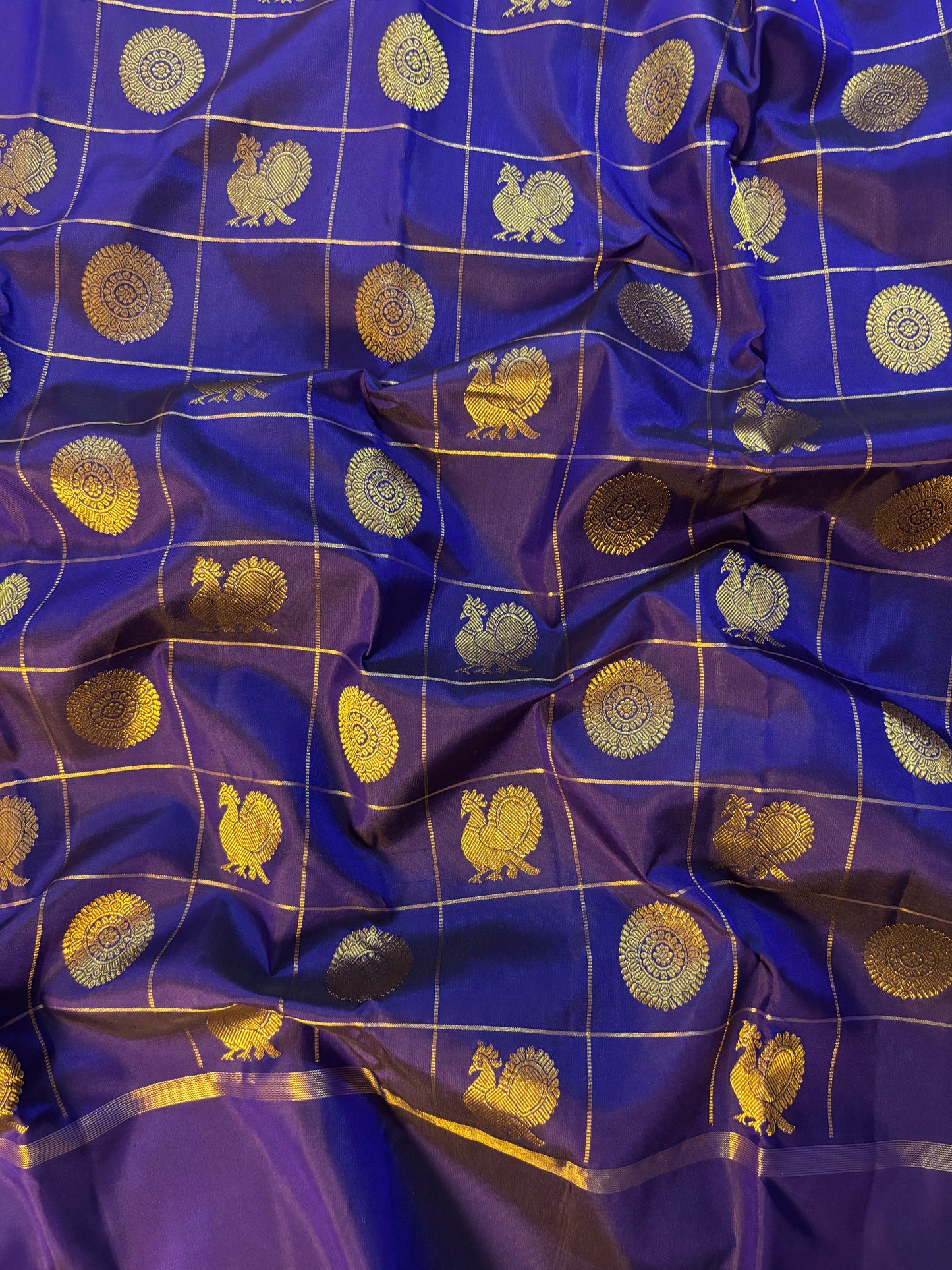 Kajivaram Silk Saree ( royal blue)
