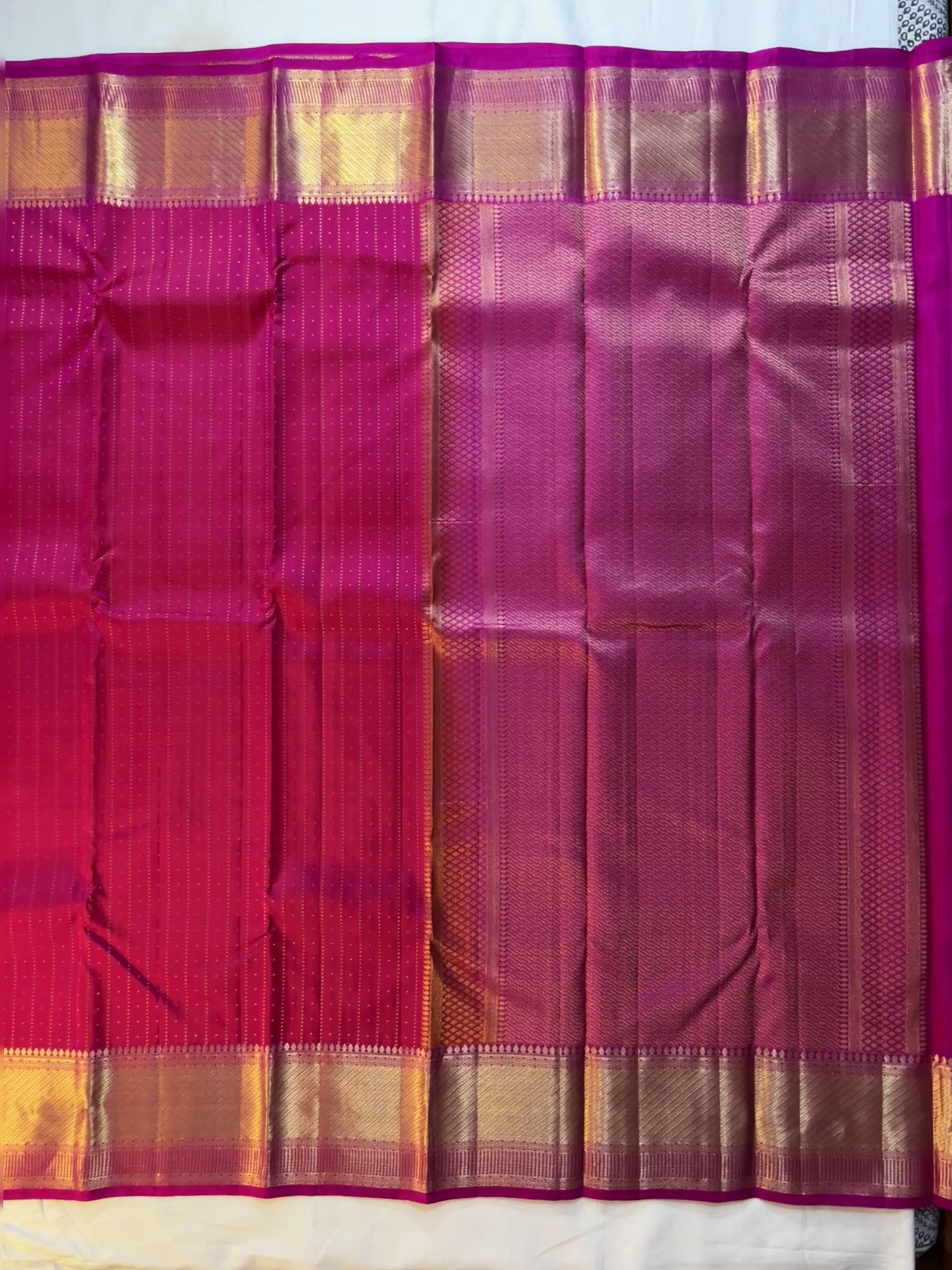 Kajivaram Silk Saree (magenta pink )