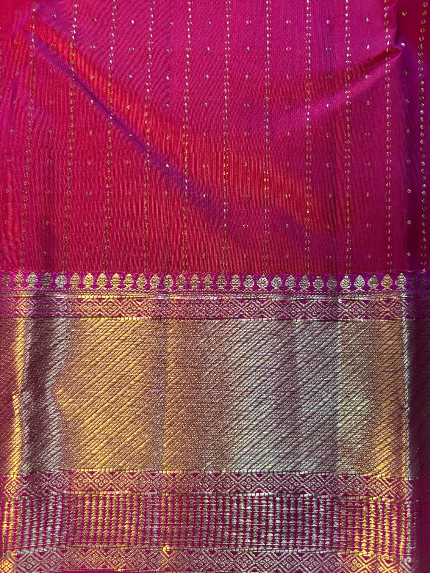 Kajivaram Silk Saree (magenta pink )