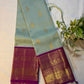 Kajivaram Silk Saree (pastel blue)