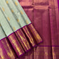 Kajivaram Silk Saree (pastel blue)