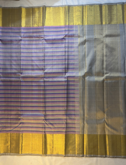 Kajivaram Silk Saree (gold zari border)