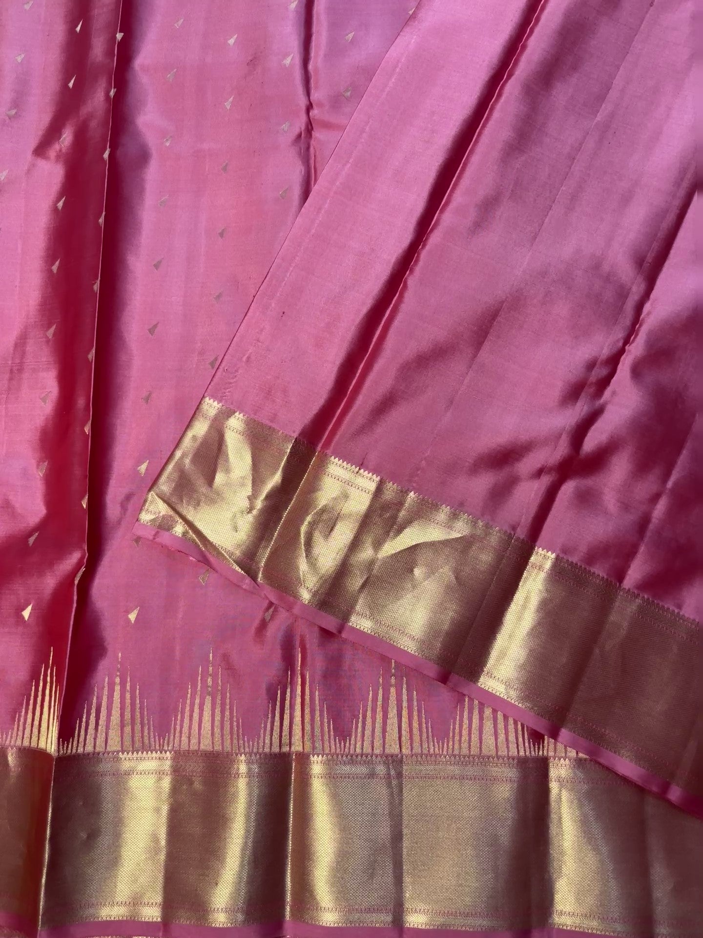 Kajivaram Silk Saree (deep pink)