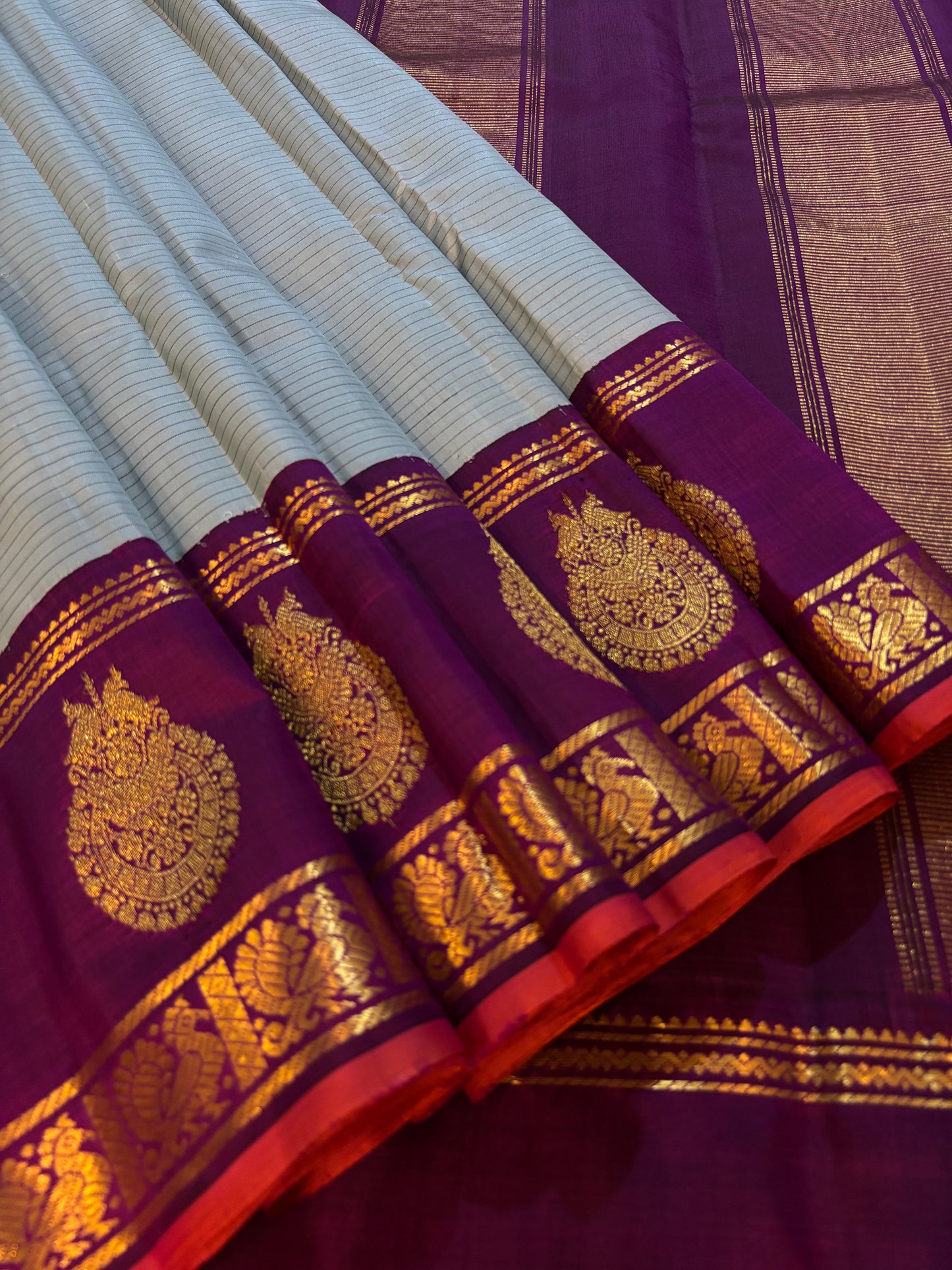 Kajivaram Silk Saree (mint green )