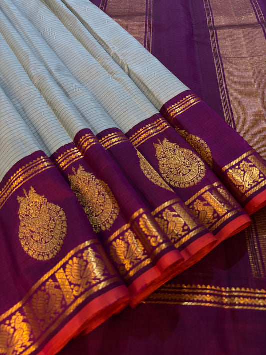 Kajivaram Silk Saree (mint green )