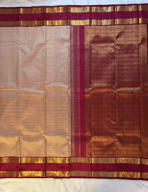 Kajivaram Silk Saree (orange striped)
