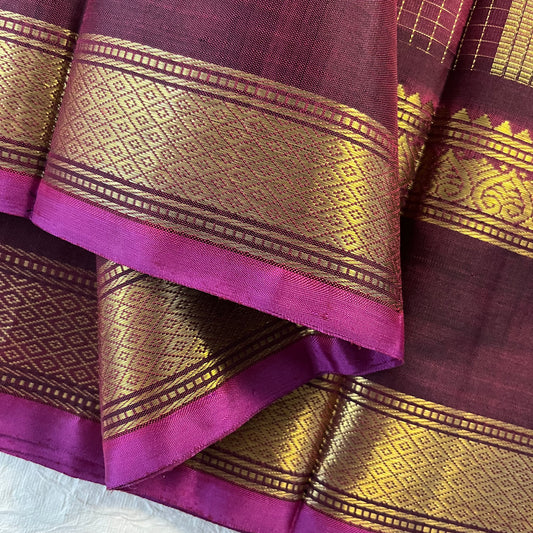 Kajivaram Silk Saree (Maroon )