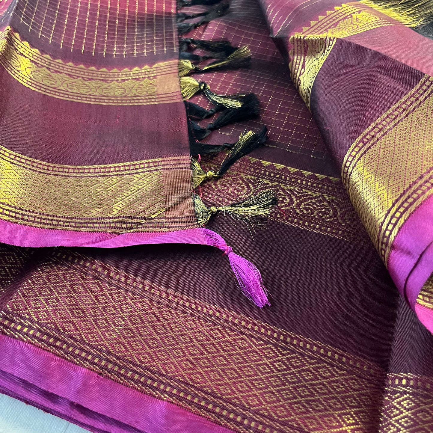 Kajivaram Silk Saree (Maroon )