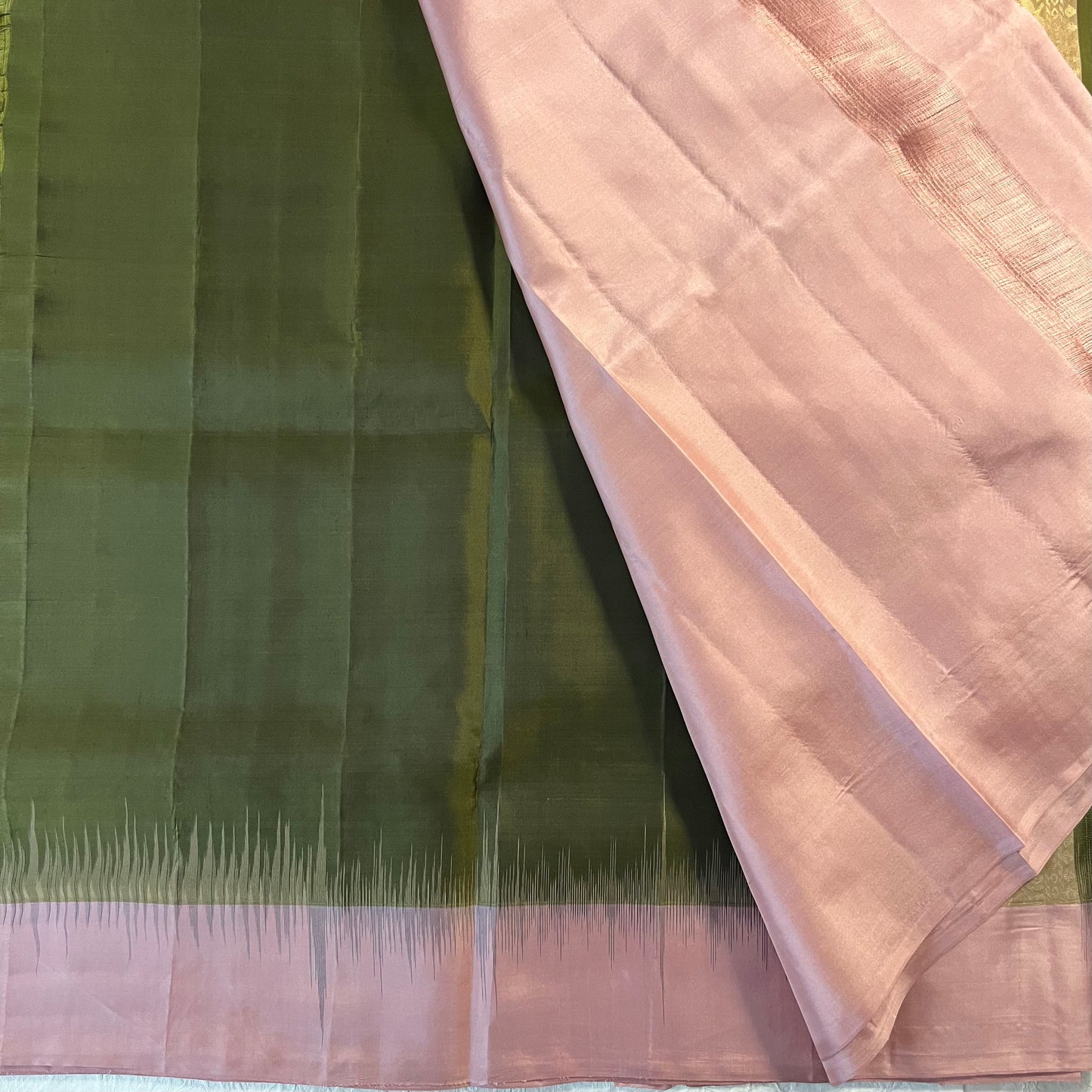 Kajivaram Silk Saree ( olive green)