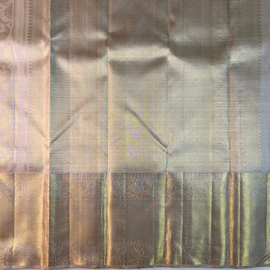 Kajivaram Silk Saree (gold & silver zari )
