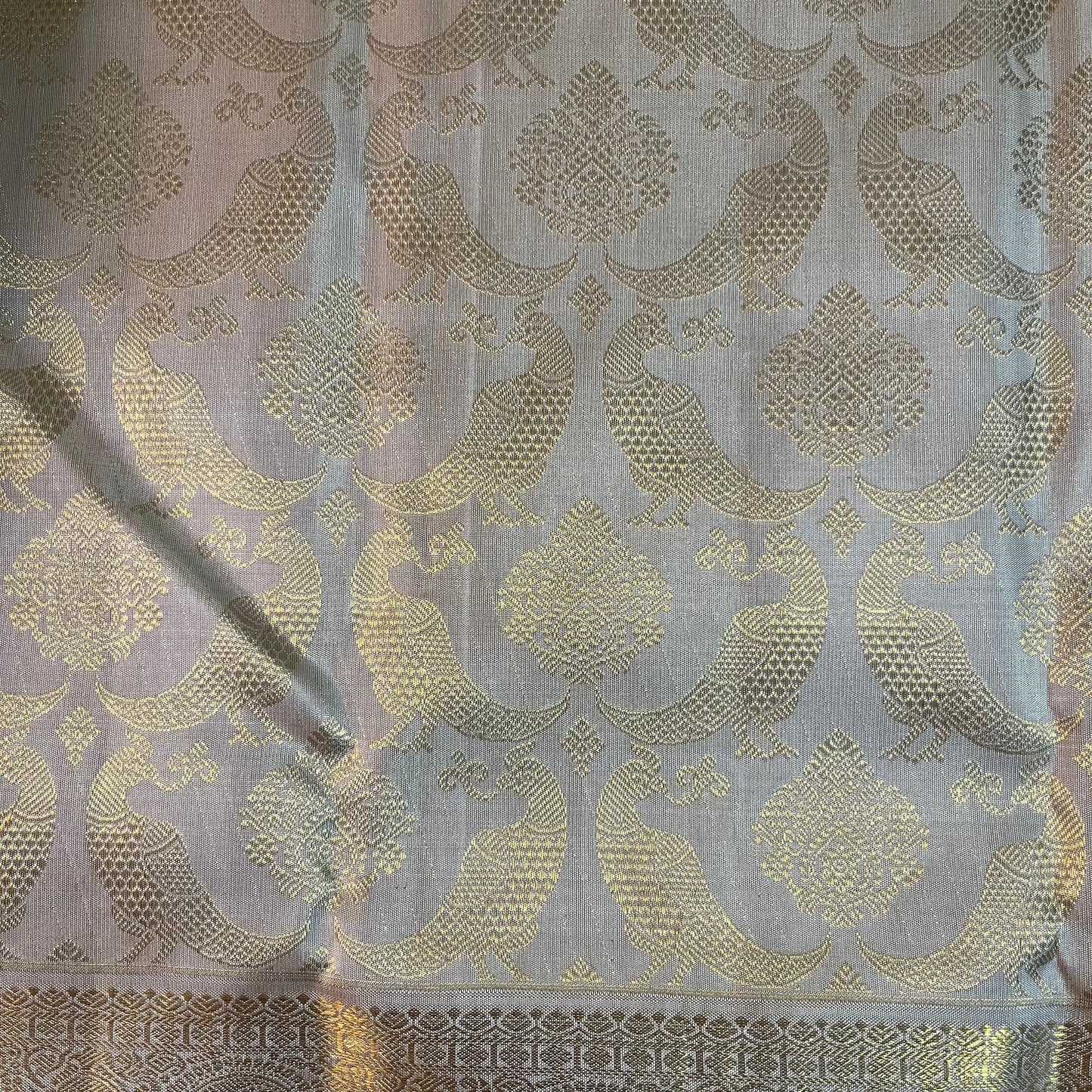 Kajivaram Silk Saree (gold & silver zari )