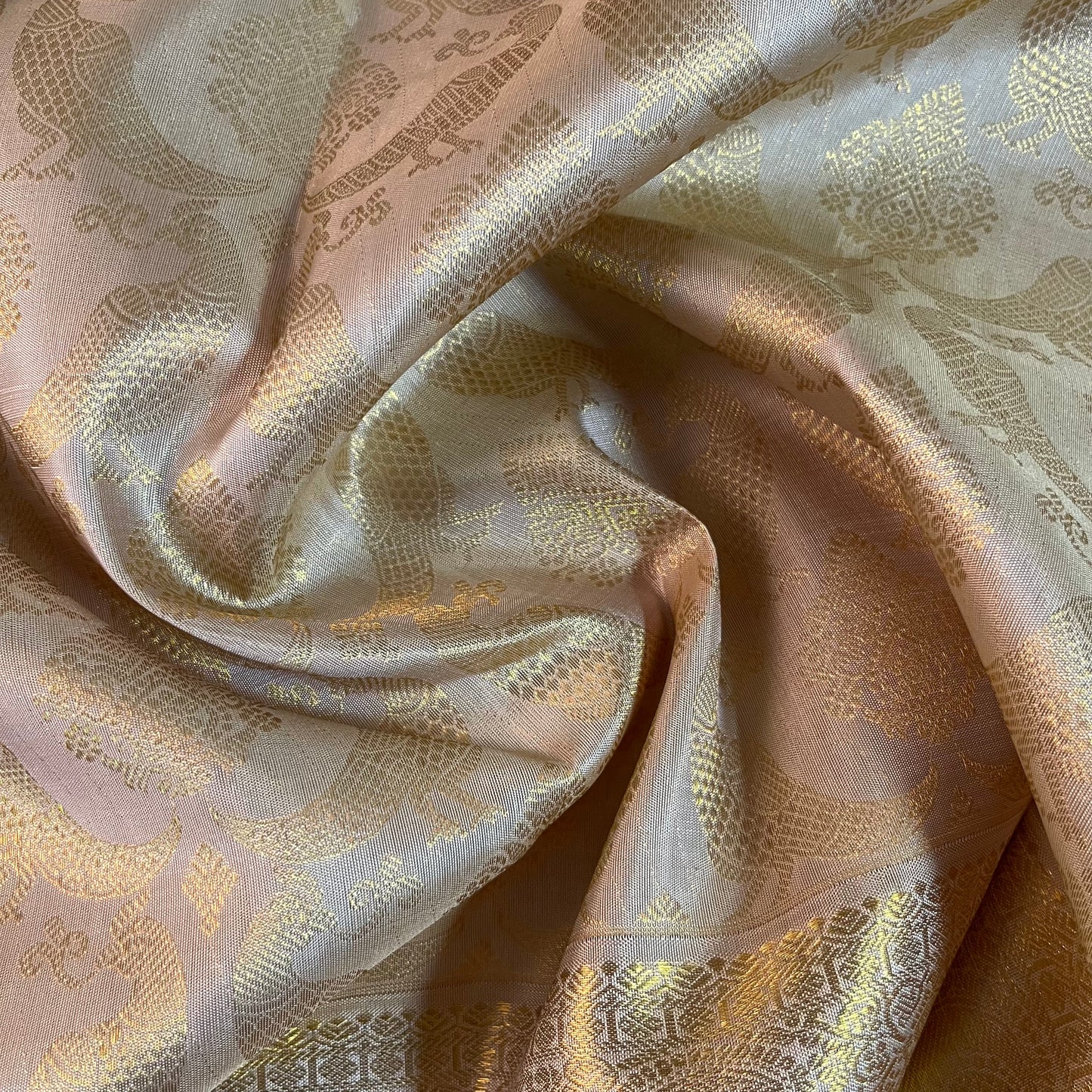Kajivaram Silk Saree (gold & silver zari )