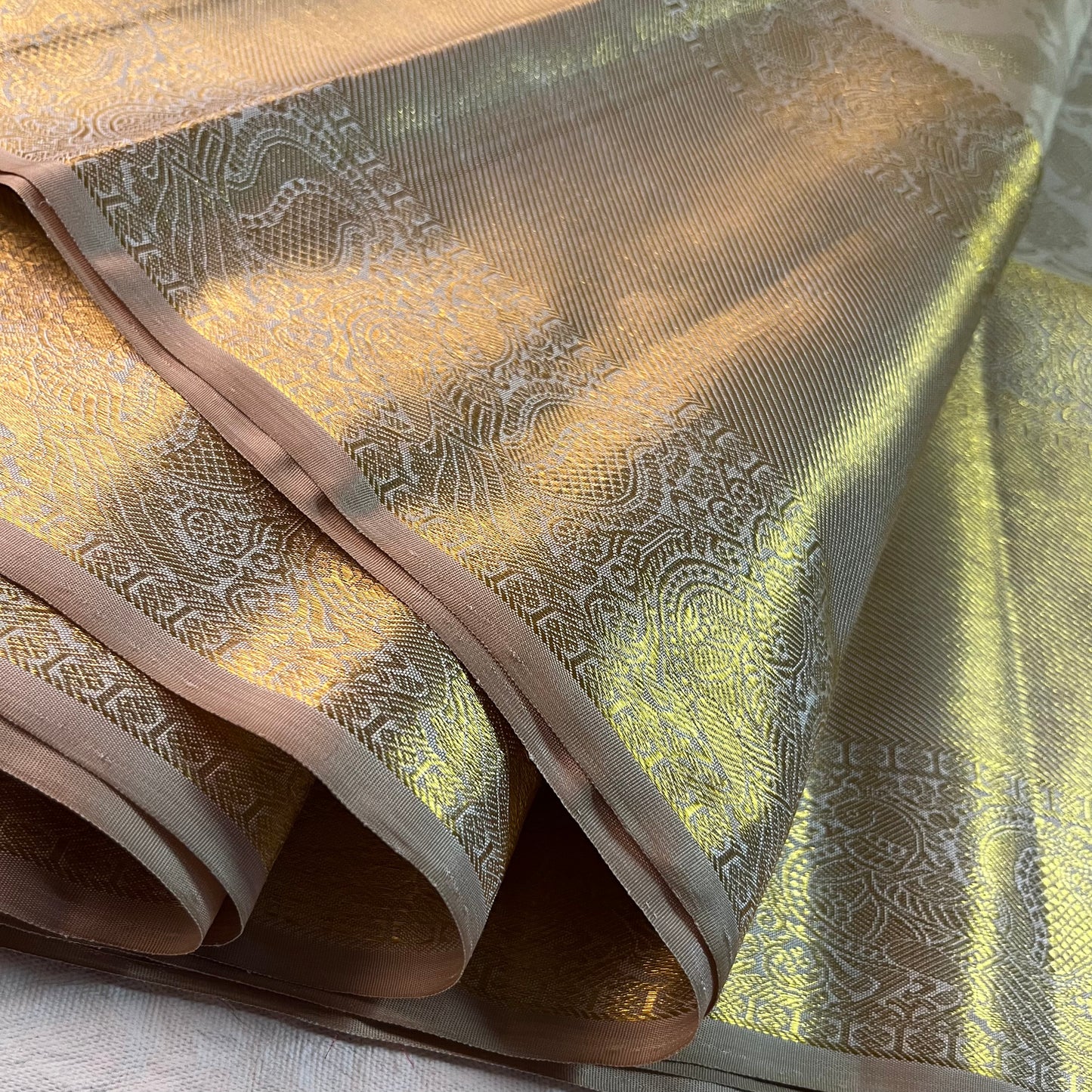 Kajivaram Silk Saree (gold & silver zari )