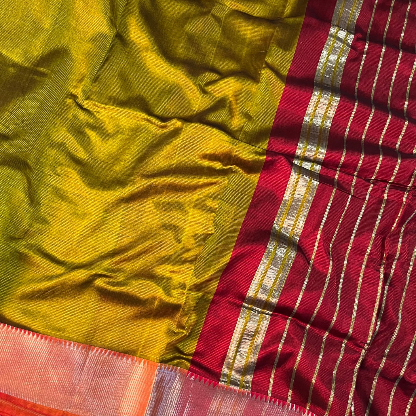 Magalgiri Silk Saree- GOLDEN