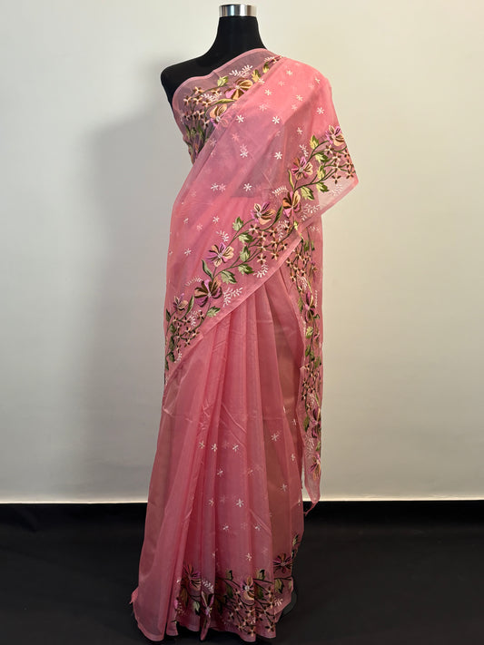 Blush Elegance in Organza