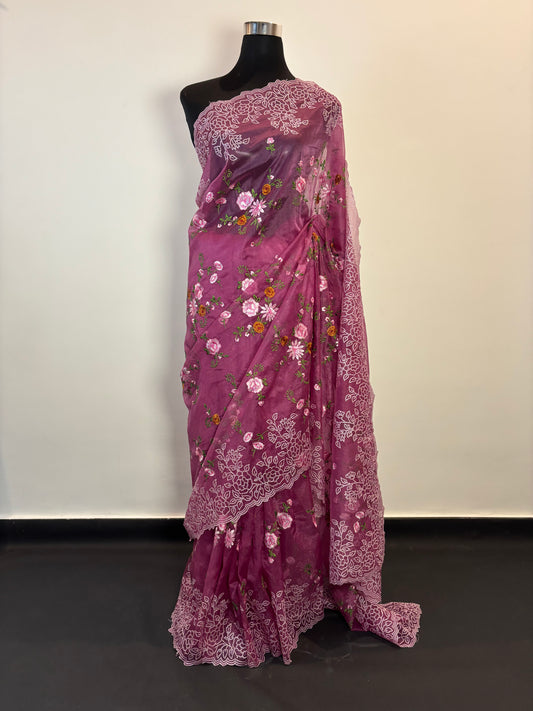 Blush Elegance in Organza