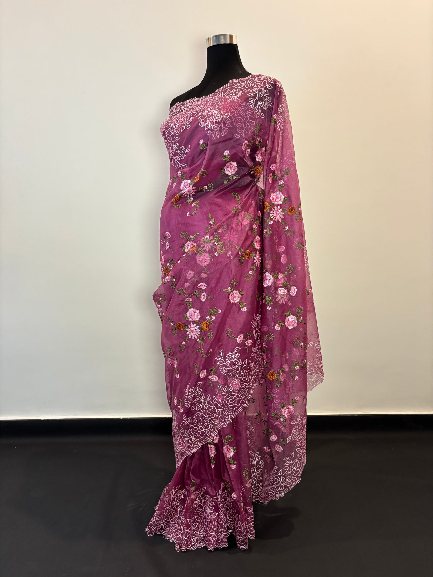 Blush Elegance in Organza