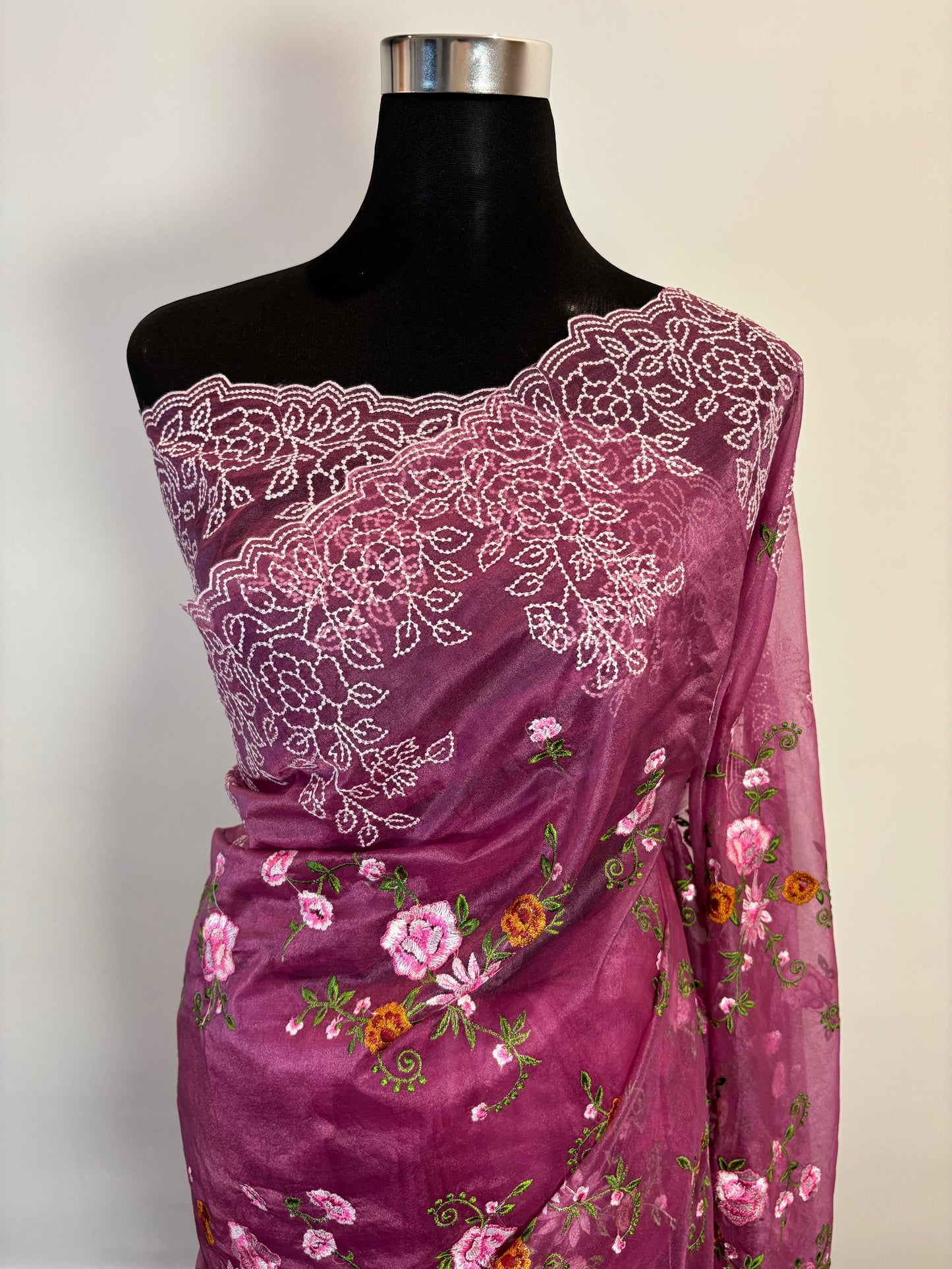 Blush Elegance in Organza