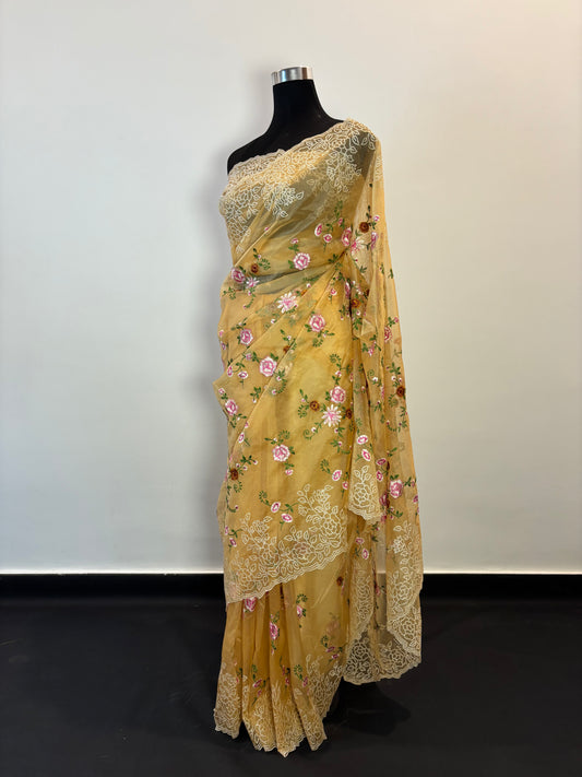 Blush Elegance in Organza