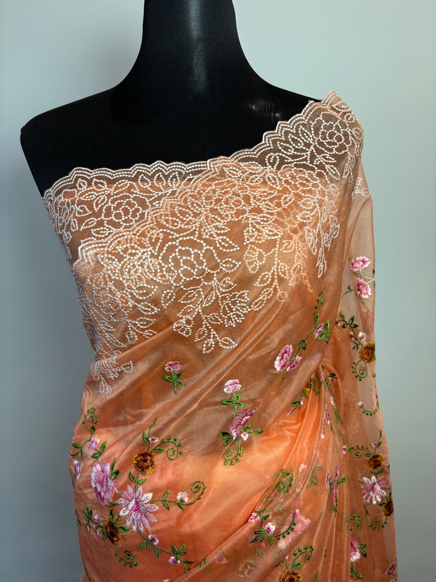 Blush Elegance in Organza