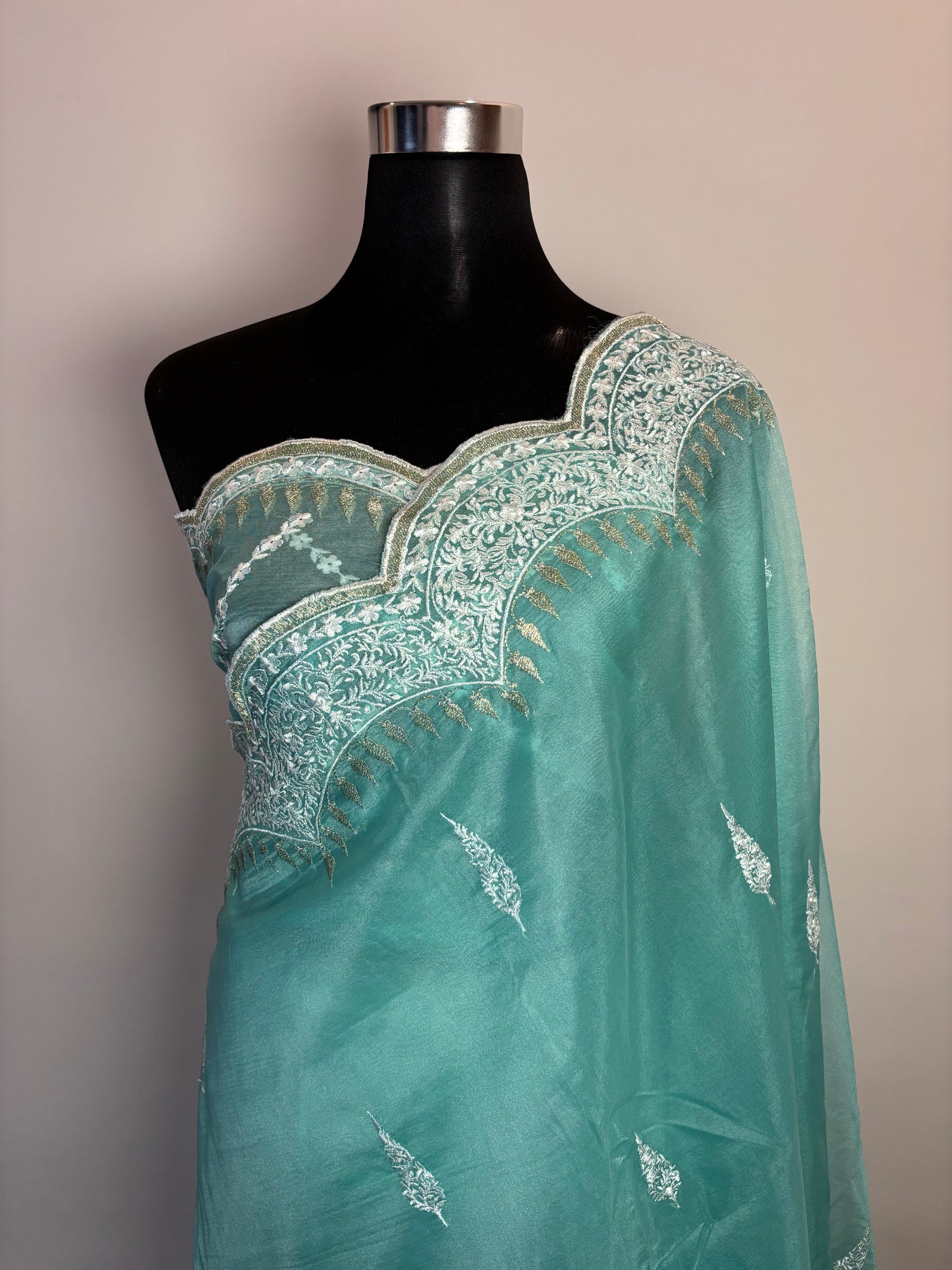 Blush Elegance in Organza