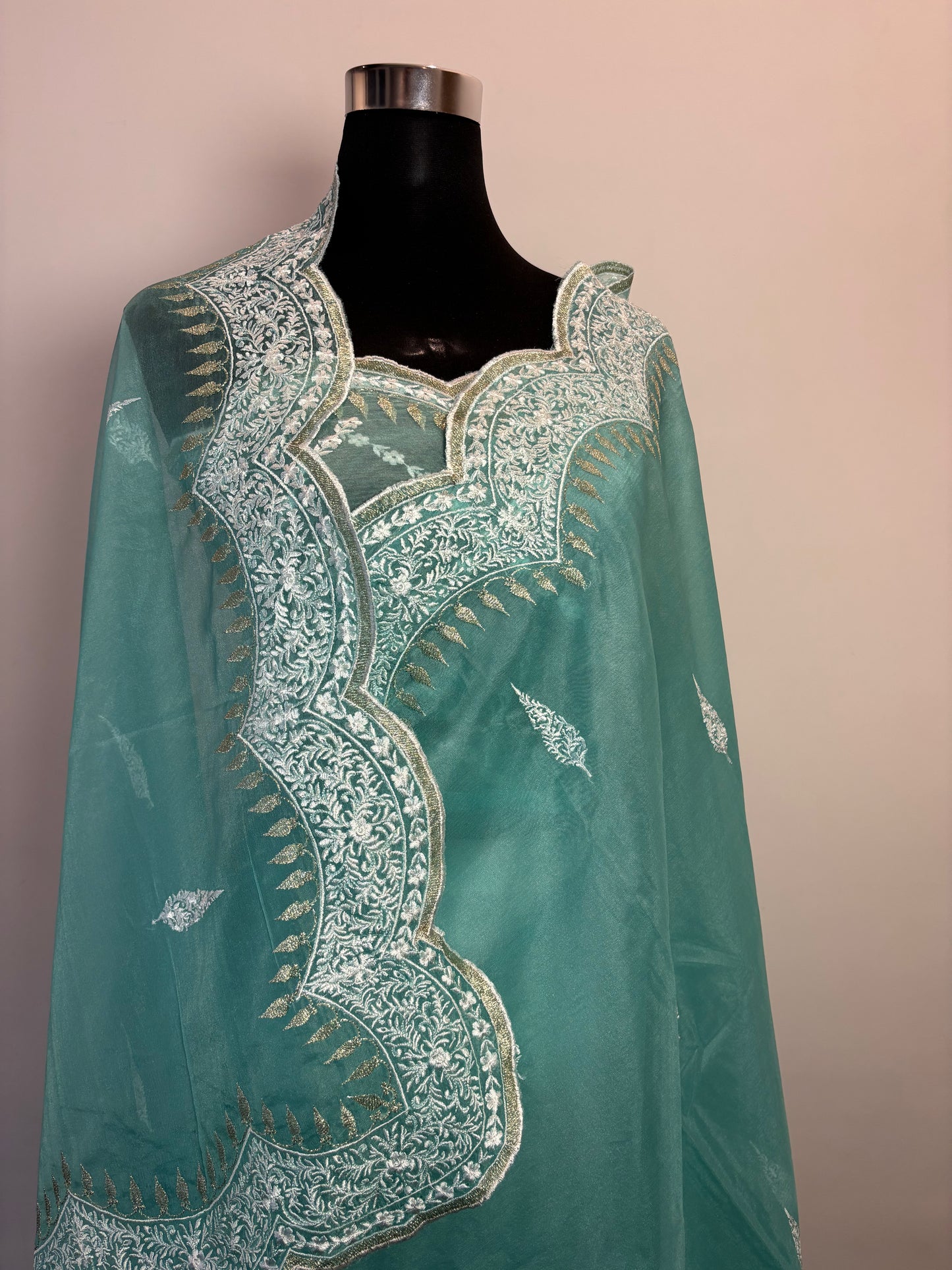 Blush Elegance in Organza