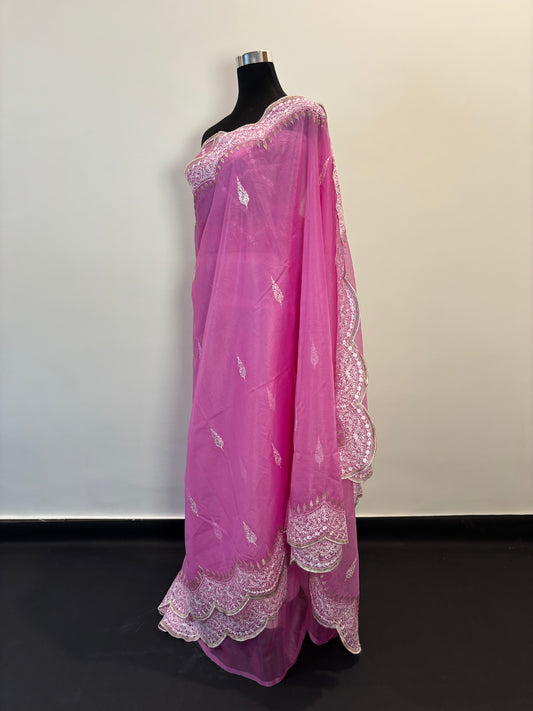 Blush Elegance in Organza