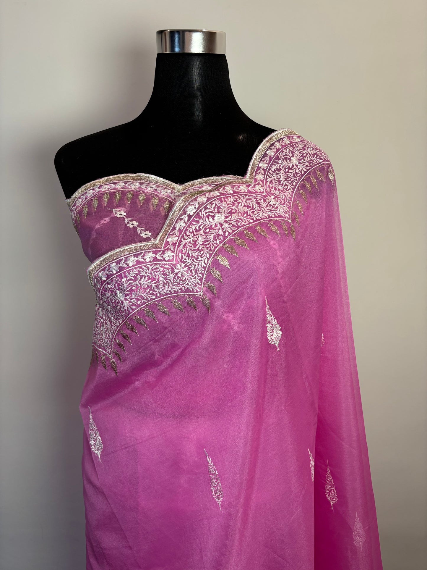 Blush Elegance in Organza