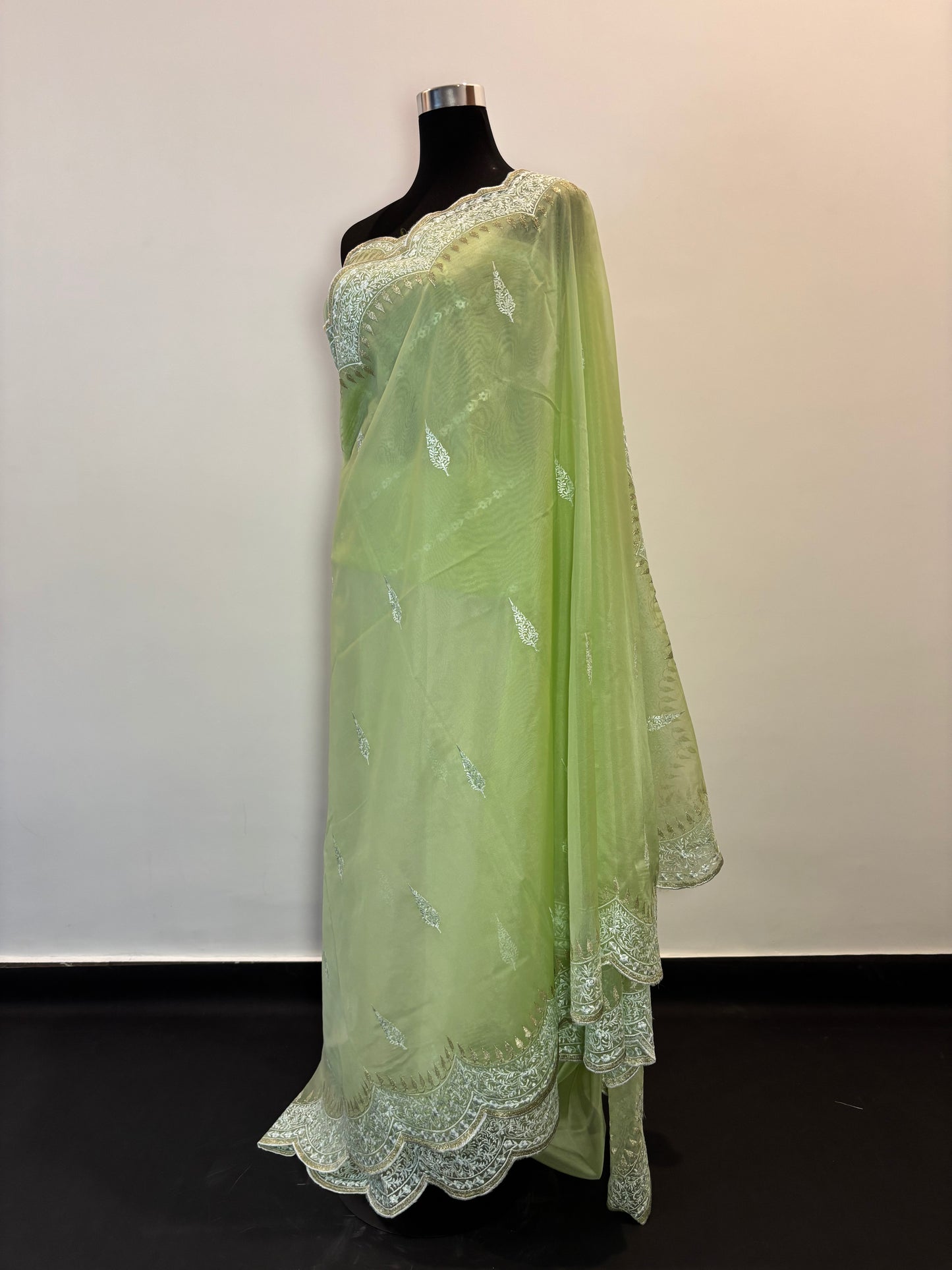 Blush Elegance in Organza