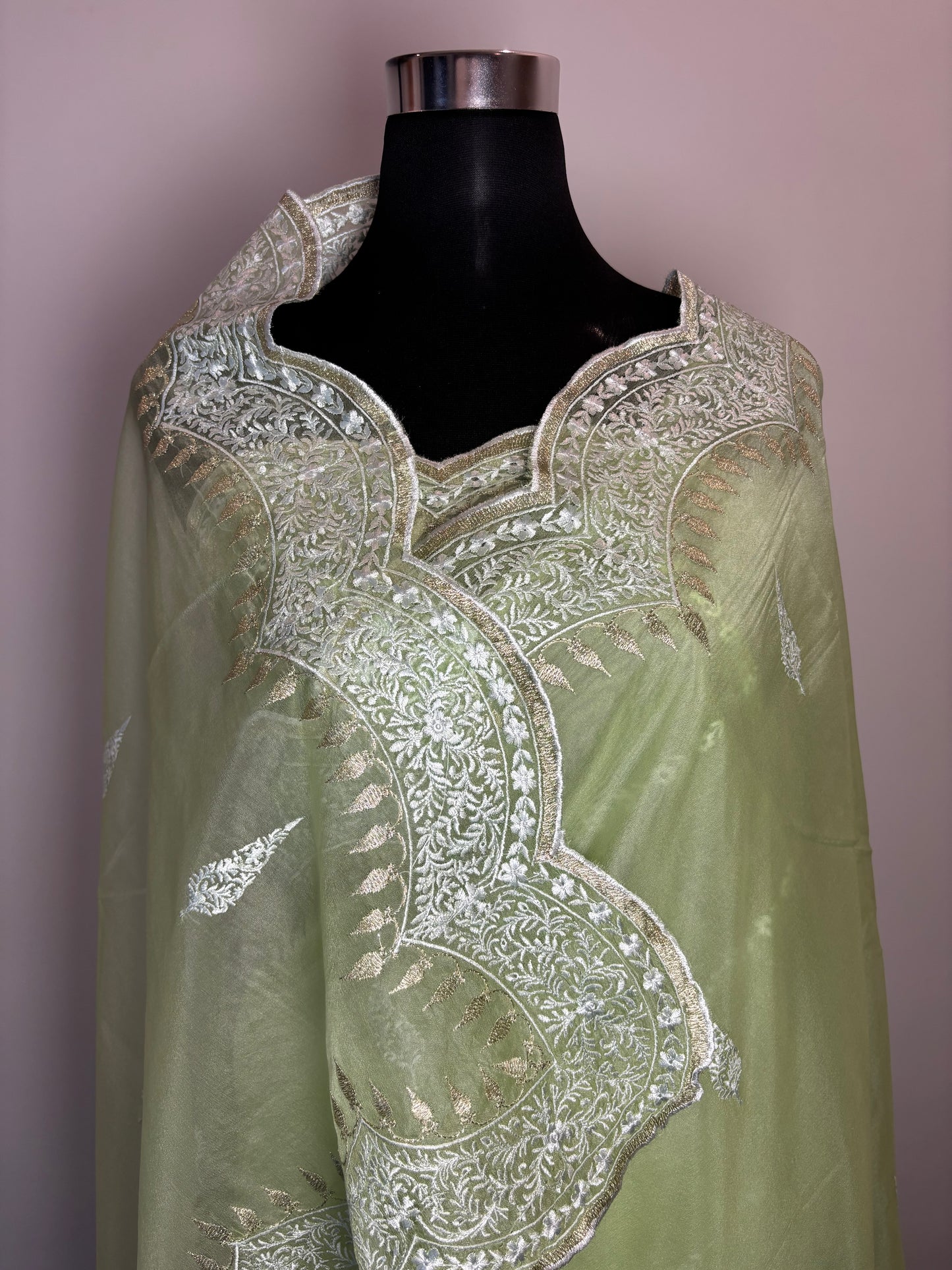 Blush Elegance in Organza