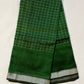 Magalgiri cotton Silk Saree  - GREEN CHECKED