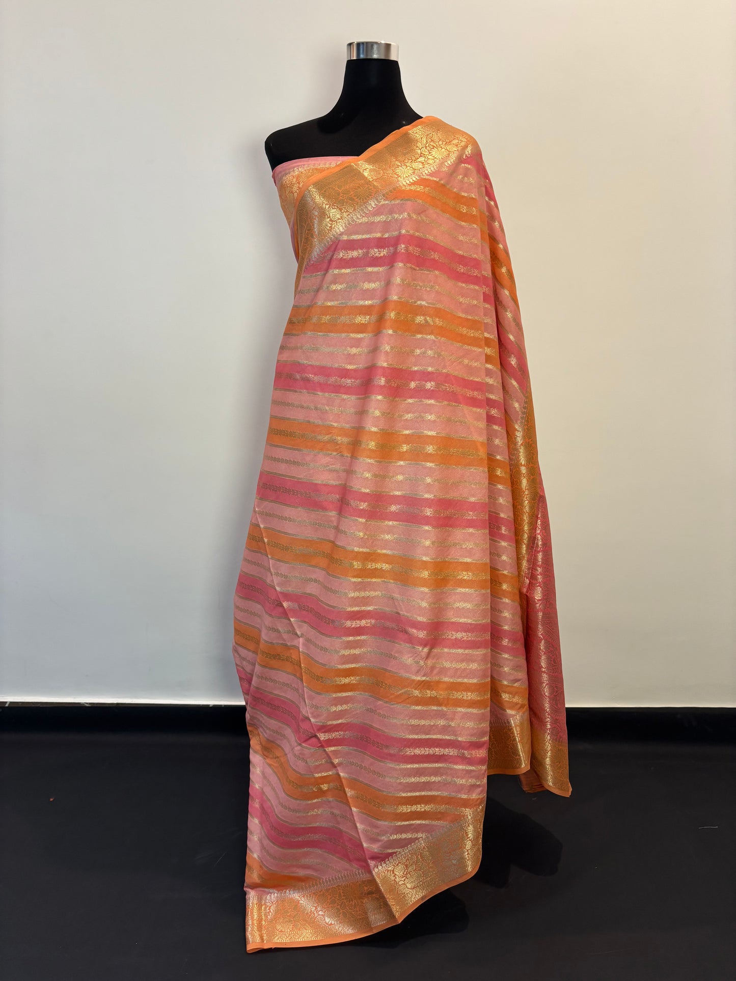 Multi color Shine in Semi Silk