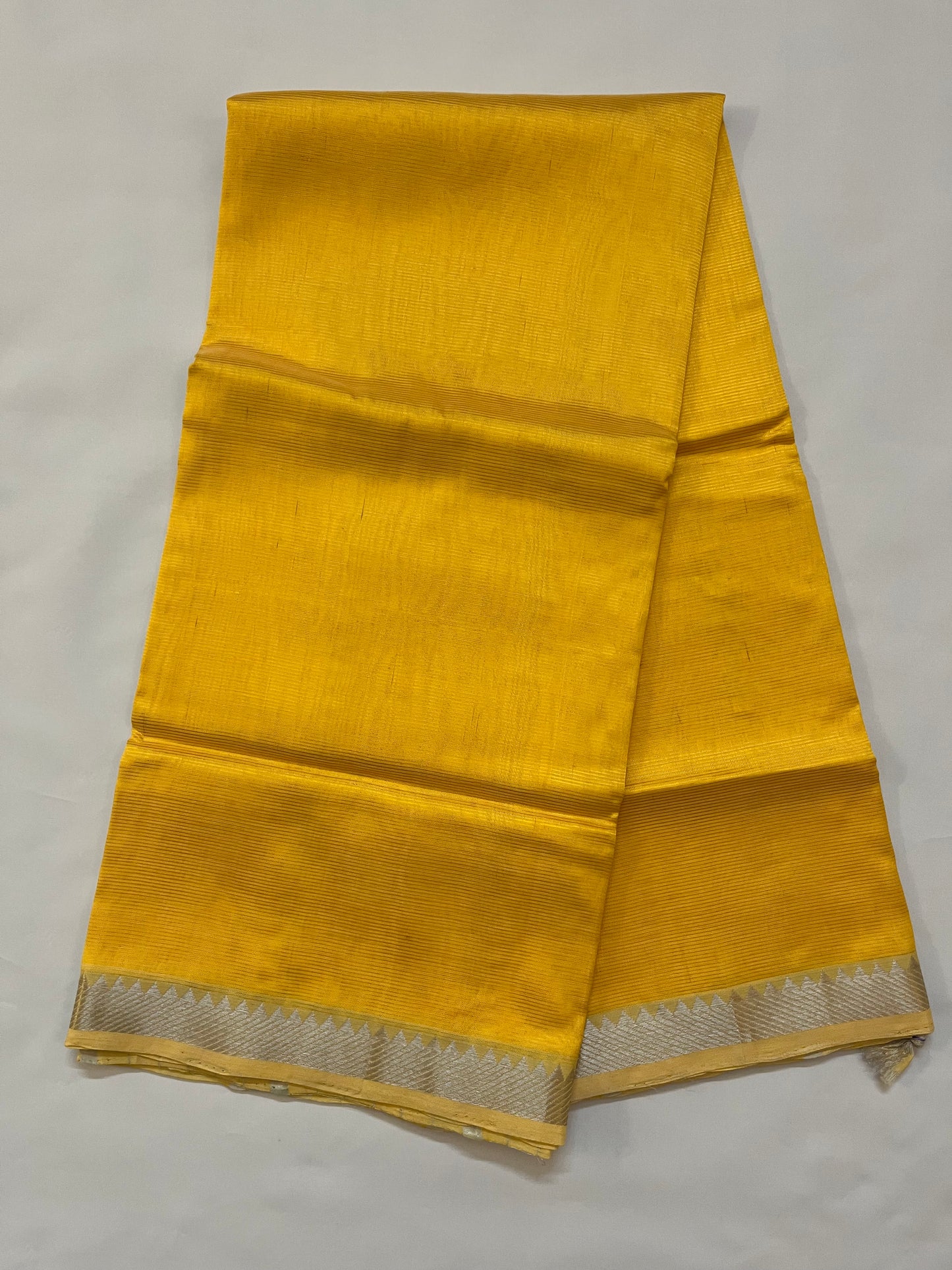 Magalgiri cotton Silk Saree - DEEP YELLOW