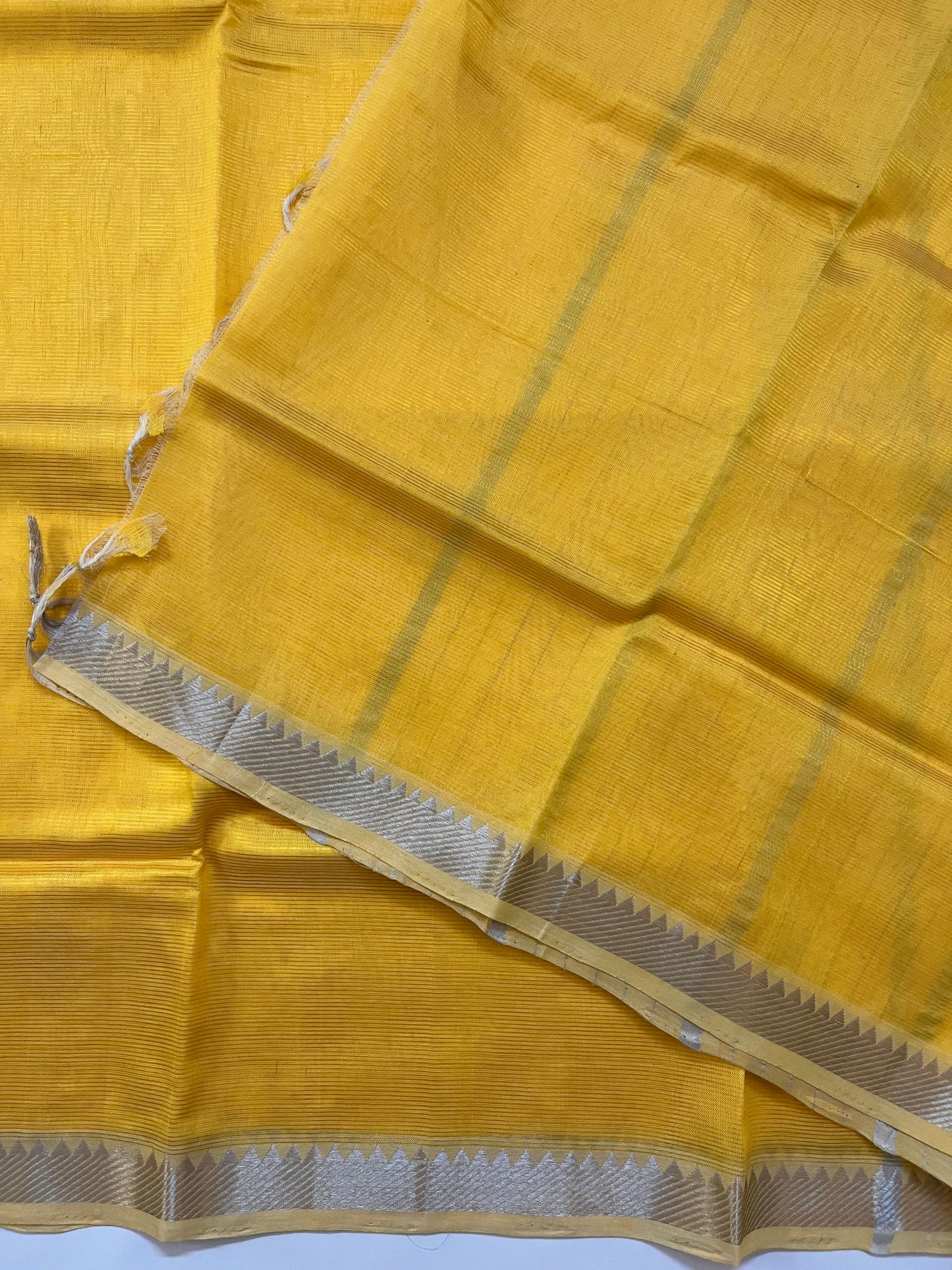 Magalgiri cotton Silk Saree - DEEP YELLOW