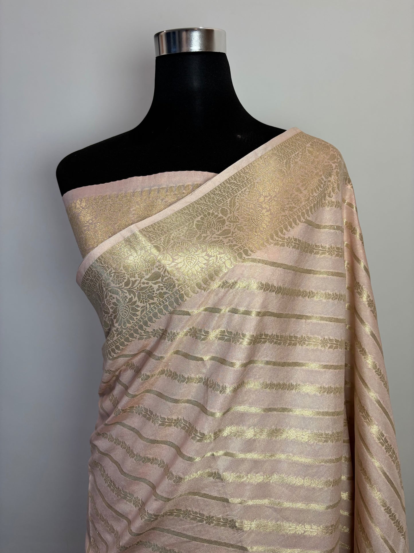Peach shine semi silk